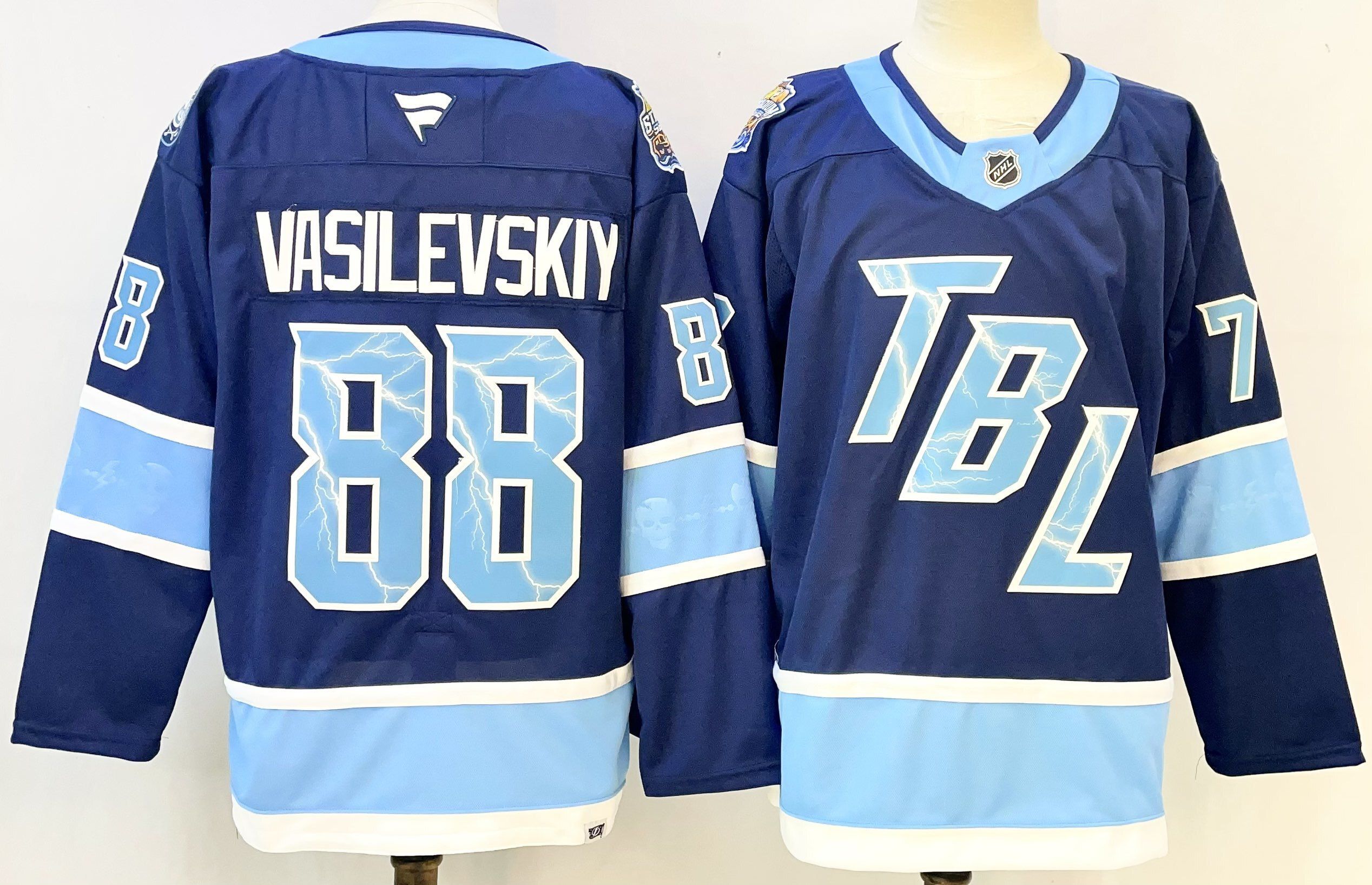 Men Tampa Bay Lightning #88 Vasilevskiy Blue 2026 Adidias NHL Jersey style 001